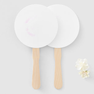 SIMPLE MINIMAL MODERN MONOGRAM ELEGANT STYLE CHIC  HAND FAN