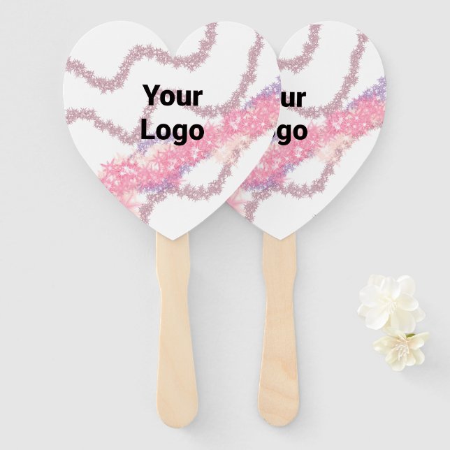 SIMPLE MINIMAL MODERN MONOGRAM ELEGANT STYLE CHIC  HAND FAN (Front and Back)
