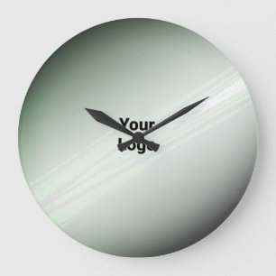 SIMPLE MINIMAL MODERN MONOGRAM ELEGANT STYLE CHIC LARGE CLOCK