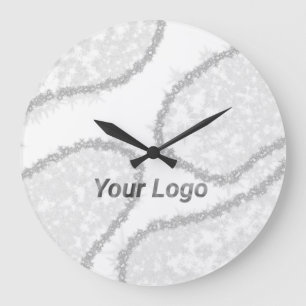 SIMPLE MINIMAL MODERN MONOGRAM ELEGANT STYLE CHIC  LARGE CLOCK