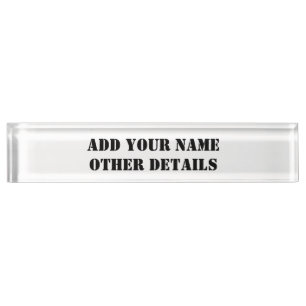 SIMPLE MINIMAL MODERN MONOGRAM ELEGANT STYLE CHIC  NAMEPLATE