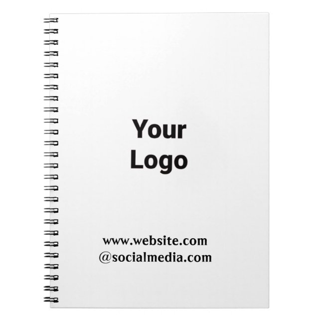 SIMPLE MINIMAL MODERN MONOGRAM ELEGANT STYLE CHIC  NOTEBOOK (Front)