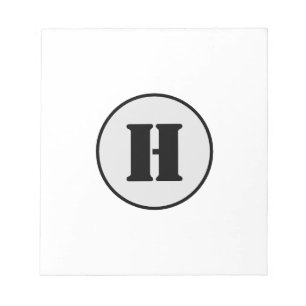 SIMPLE MINIMAL MODERN MONOGRAM ELEGANT STYLE CHIC  NOTEPAD