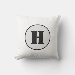 SIMPLE MINIMAL MODERN MONOGRAM ELEGANT STYLE CHIC  OUTDOOR PILLOW