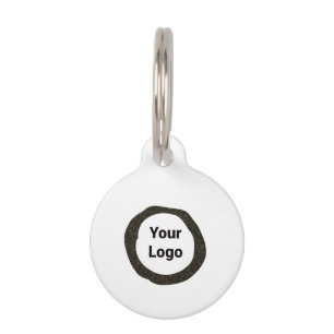 SIMPLE MINIMAL MODERN MONOGRAM ELEGANT STYLE CHIC PET TAG