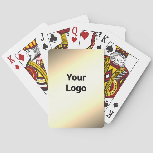 SIMPLE MINIMAL MODERN MONOGRAM ELEGANT STYLE CHIC  PLAYING CARDS (Back)