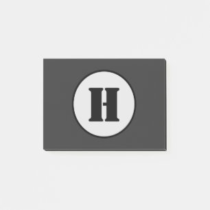 SIMPLE MINIMAL MODERN MONOGRAM ELEGANT STYLE CHIC  POST-IT NOTES