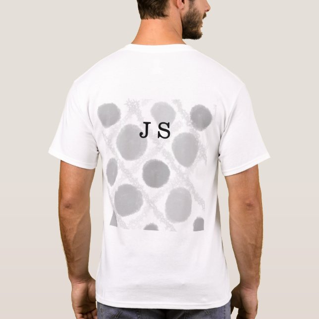 SIMPLE MINIMAL MODERN MONOGRAM ELEGANT STYLE CHIC  T-Shirt (Back)