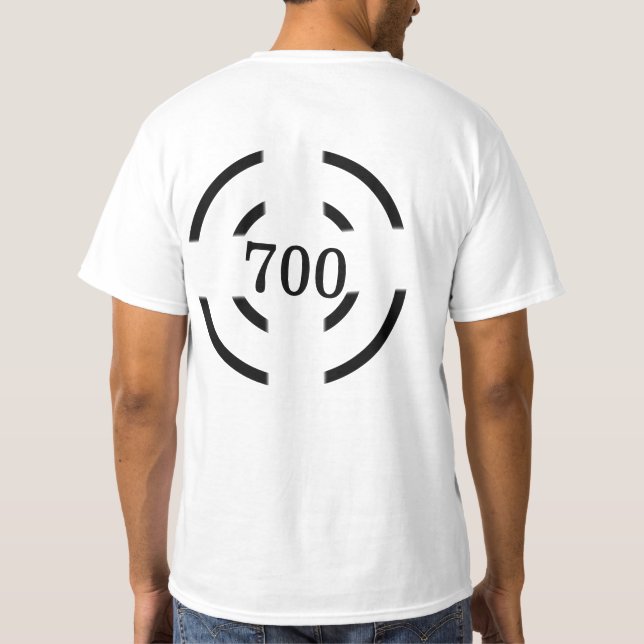 SIMPLE MINIMAL MODERN MONOGRAM ELEGANT STYLE CHIC  T-Shirt (Back)