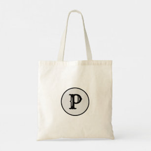 SIMPLE MINIMAL MODERN MONOGRAM ELEGANT STYLE TOTE BAG