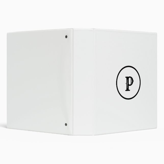 SIMPLE MINIMAL MODERN MONOGRAM ELEGANT STYLE  TOTE BINDER (Background)