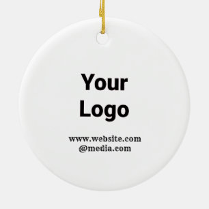 SIMPLE MINIMAL MODERN MONOGRAM ELEGANT STYLE TOTE CERAMIC ORNAMENT