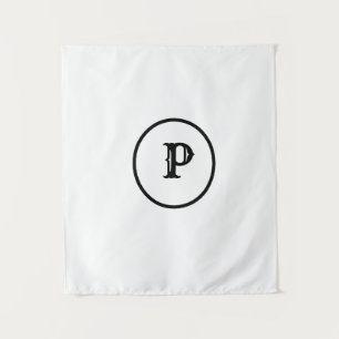 SIMPLE MINIMAL MODERN MONOGRAM ELEGANT STYLE  TOTE TAPESTRY