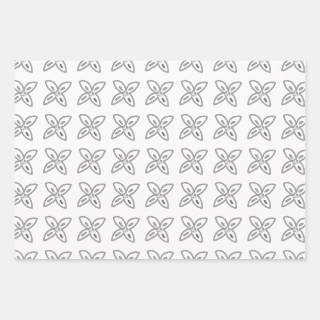 SIMPLE MINIMAL MODERN MONOGRAM ELEGANT STYLE  TOTE WRAPPING PAPER SHEET (Front)
