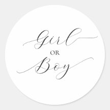 Simple Minimal Modern Script Gender Reveal Party