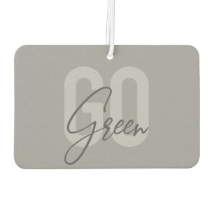 Simple, minimal, modern, urban design Go Green Air Freshener