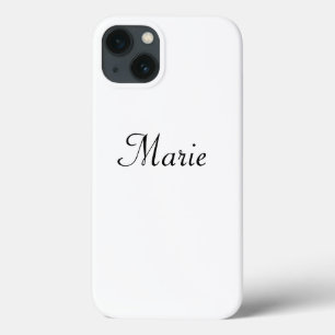 simple minimal monogram logo elegant personalized  iPhone 13 case