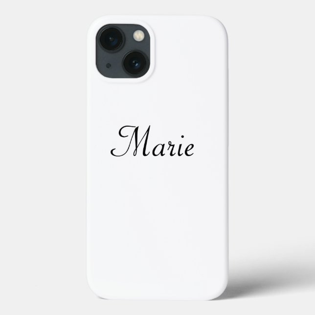 simple minimal monogram logo elegant personalized  Case-Mate iPhone case (Back)
