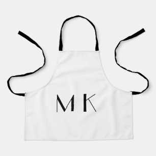 simple minimal monogram logo personalized baking a apron