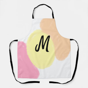 simple minimal monogram logo personalized baking apron
