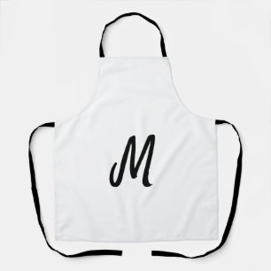simple minimal monogram logo personalized baking apron