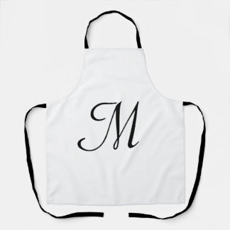 simple minimal monogram logo personalized baking apron