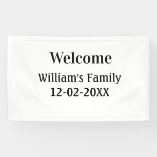 simple minimal monogram logo personalized baking banner