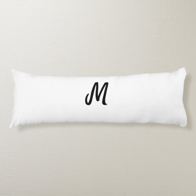 simple minimal monogram logo personalized baking  body pillow (Front)