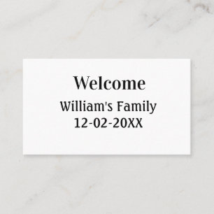simple minimal monogram logo personalized baking business card