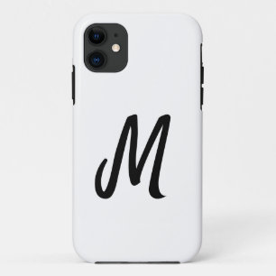 simple minimal monogram logo personalized baking iPhone 11 case