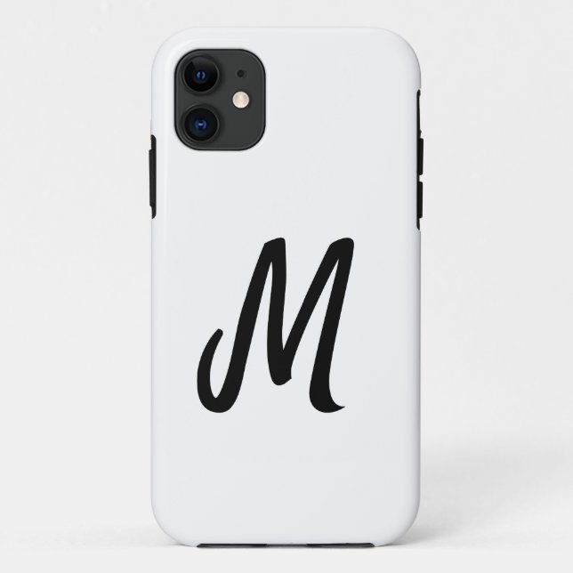 simple minimal monogram logo personalized baking   Case-Mate iPhone case (Back)
