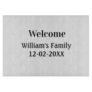 simple minimal monogram logo personalized baking cutting board