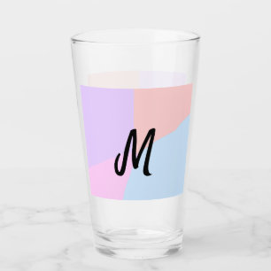 simple minimal monogram logo personalized baking   glass