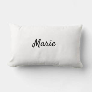 simple minimal monogram logo personalized baking lumbar pillow