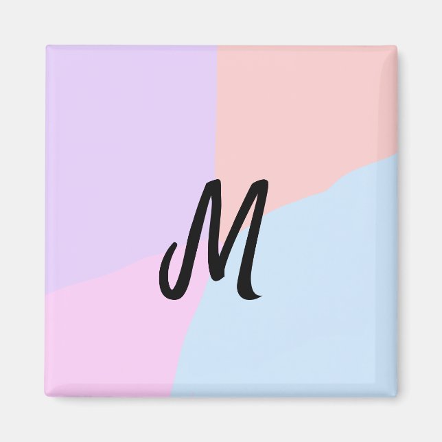 simple minimal monogram logo personalized baking   magnet (Front)