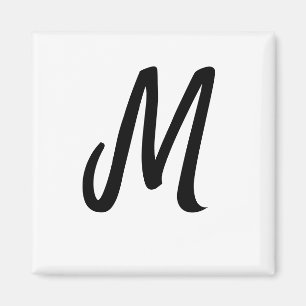 simple minimal monogram logo personalized baking magnet