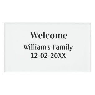 simple minimal monogram logo personalized baking name tag