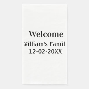 simple minimal monogram logo personalized baking napkin