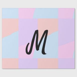 simple minimal monogram logo personalized baking wrapping paper