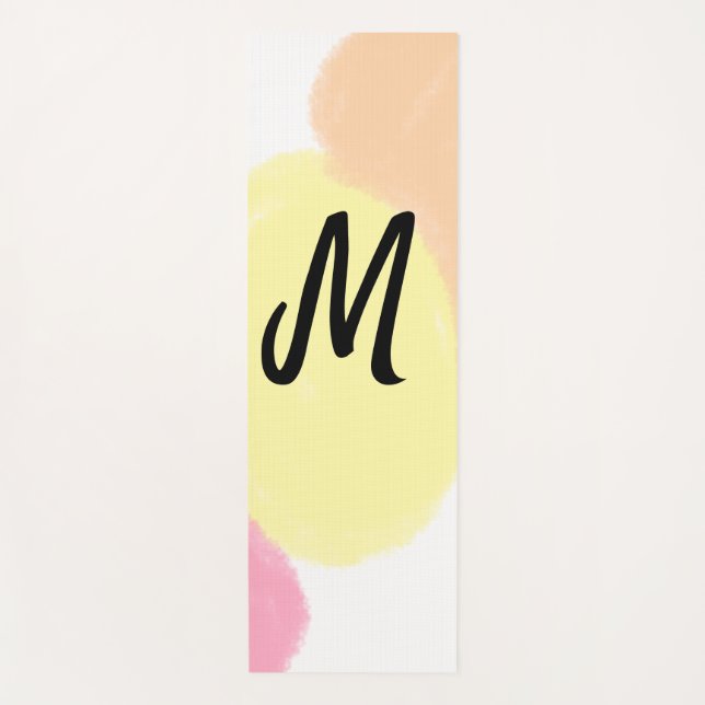simple minimal monogram logo personalized baking   yoga mat (Front)
