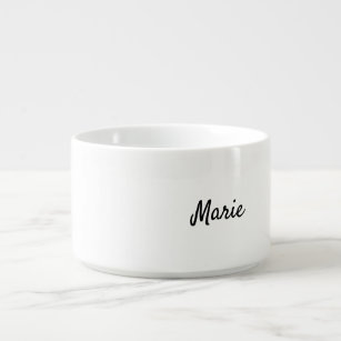 simple minimal monogram logo personalized   bowl