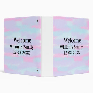 simple minimal monogram logo personalized welcome binder