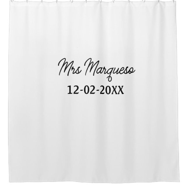 simple minimal monogram mrs Mr name date year Thro (Front)