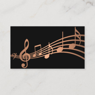 Simple Minimal Musical Notes | Business Card