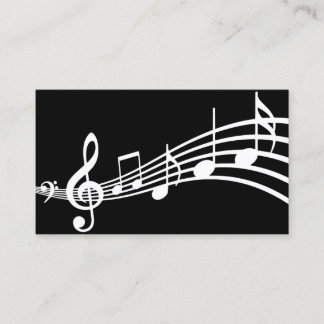 Simple Minimal Musical Notes | Business Card