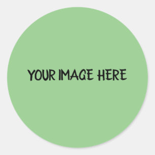 SIMPLE MINIMAL orange TEXT STYLE CLASSIC ROUND Sticker