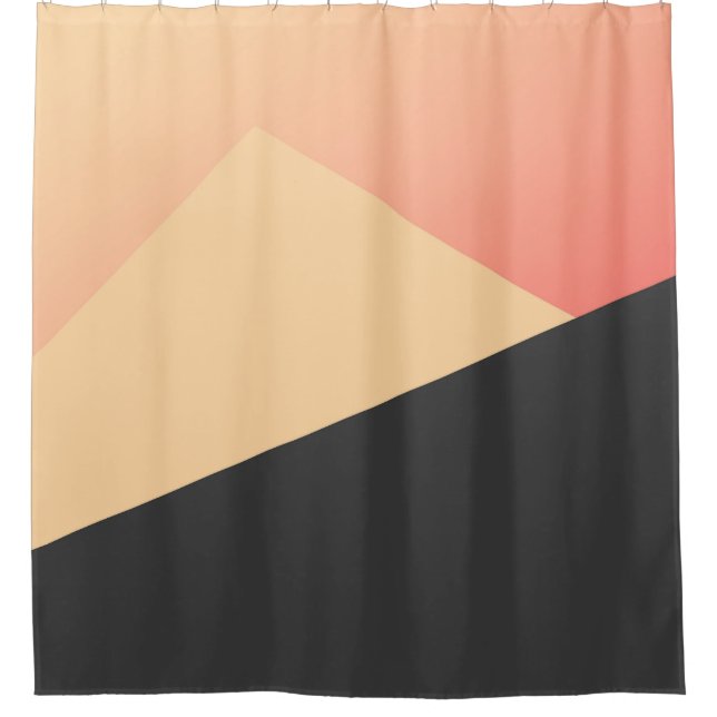 Simple Minimal Peach, Coral, & Black Geometric (Front)