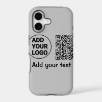 Simple minimal q r code add logo scan code name te