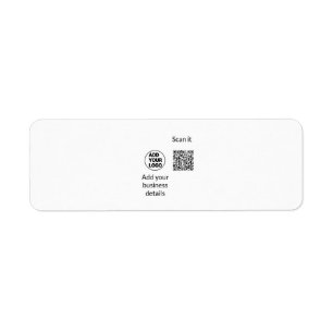 Simple minimal q r code add logo scan code name we