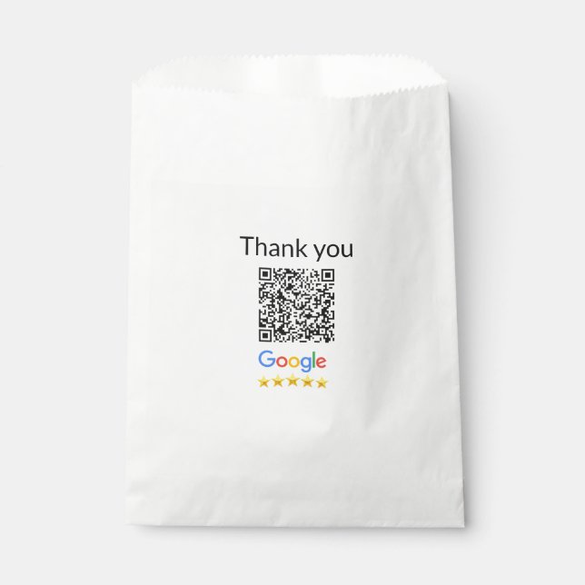 Simple minimal q r code add logo scan code name we favour bag (Front)